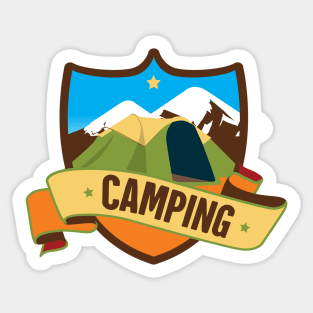 Camping Outdoor Adventure Sticker